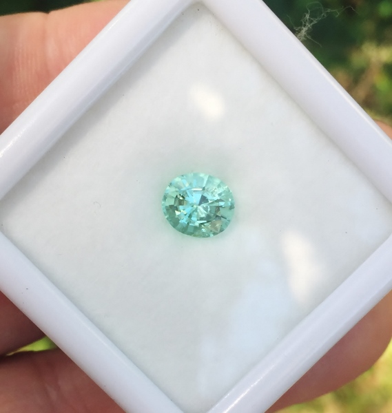 Bright! Mint GreenTourmaline Afghanistan 1.72 ct GL Litnon.com