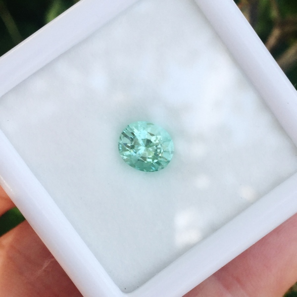 Bright! Mint GreenTourmaline Afghanistan 1.72 ct GL Litnon.com