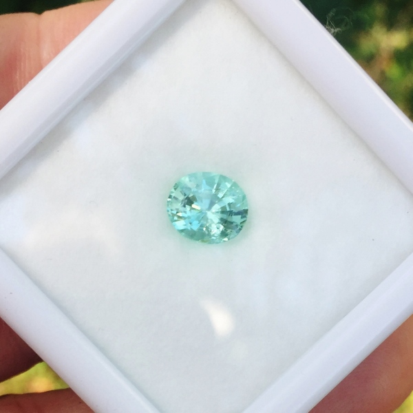 Bright! Mint GreenTourmaline Afghanistan 1.72 ct GL Litnon.com