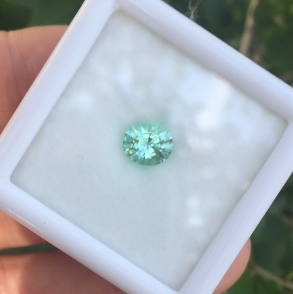 Bright! Mint GreenTourmaline Afghanistan 1.72 ct GL Litnon.com