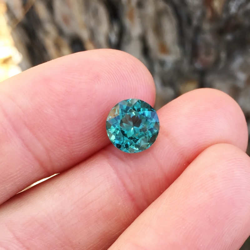 Color Fine Green Blue Tourmaline Afghanistan 3.34 ct GL Litnon.com