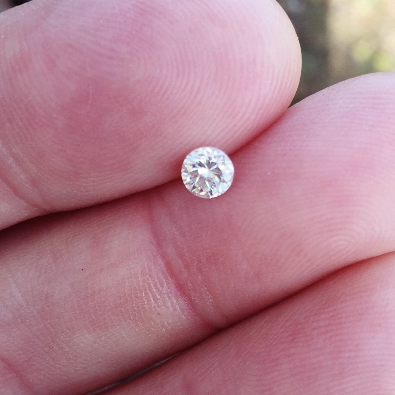 Antique Euro Cut Diamond SI-1 J color 0.40 ct  Litnon.com