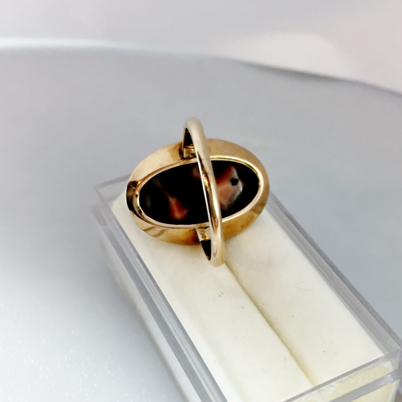 Antique Natural Gem Grade Lake Superior Thompsonite 14 kt Ring  Litnon.com