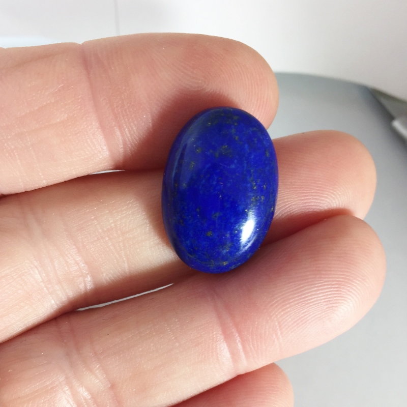 Awesome Color! Lapis Lazuli Pyrite Cab Afghanistan 24.95 ct  Litnon.com