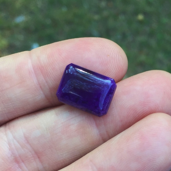 Gem! Rare Fine Color Sugilite Cabochon Africa 9.40 ct GL Litnon.com