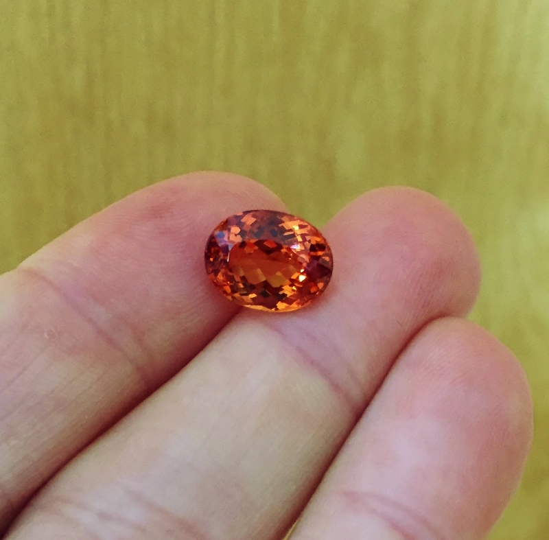 Classic Color Natural Spessartite Garnet Nigeria 7.28 ct  Litnon.com