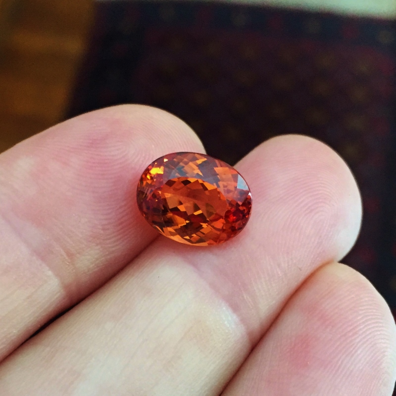Classic Color Natural Spessartite Garnet Nigeria 7.28 ct  Litnon.com
