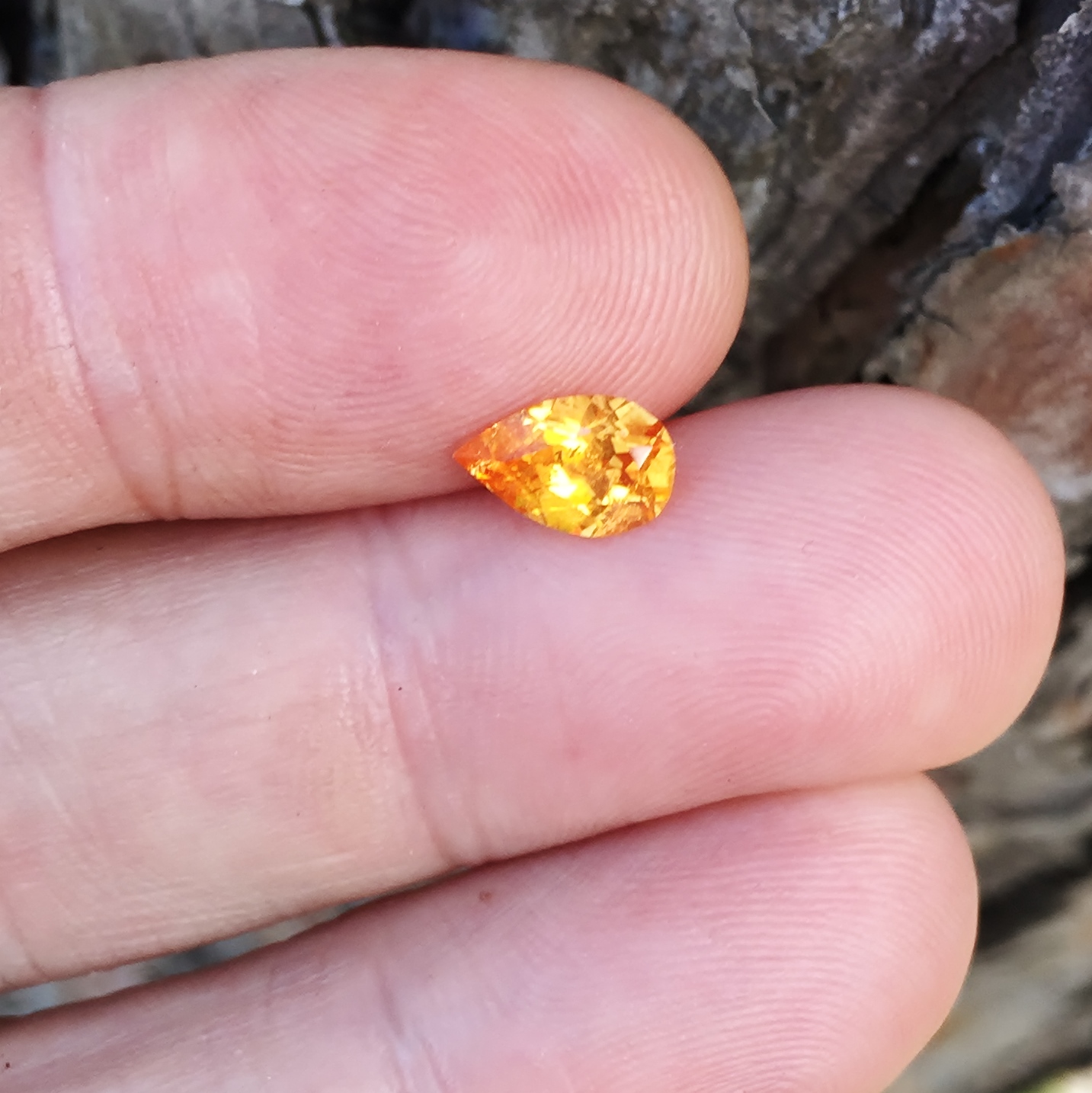  Color & Fire! Orange Mandarin Spessartite Garnet 1.42 ct  Litnon.com