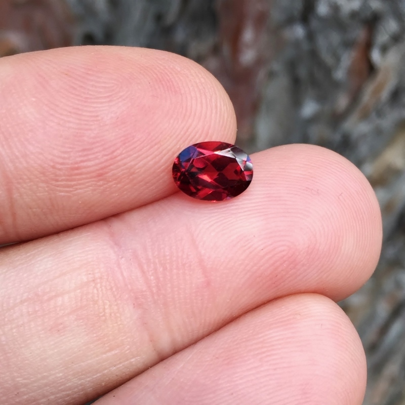  Red Fire! Crimson Color Umba River Garnet 1.48 ct GLI Litnon.com