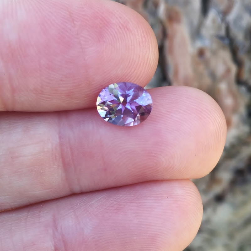Top Cutting! Rose de France Amethyst Brazil 1.53 ct   Litnon.com