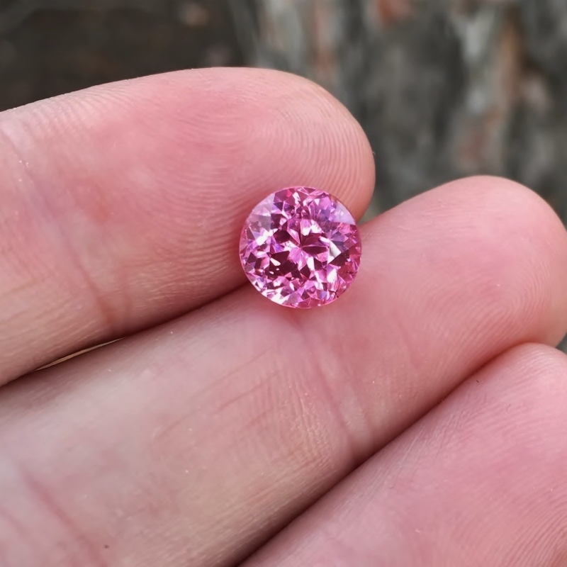  USA Cut! Big & Bright! Natural Pink Burmese Spinel 3.83 ct  Litnon.com