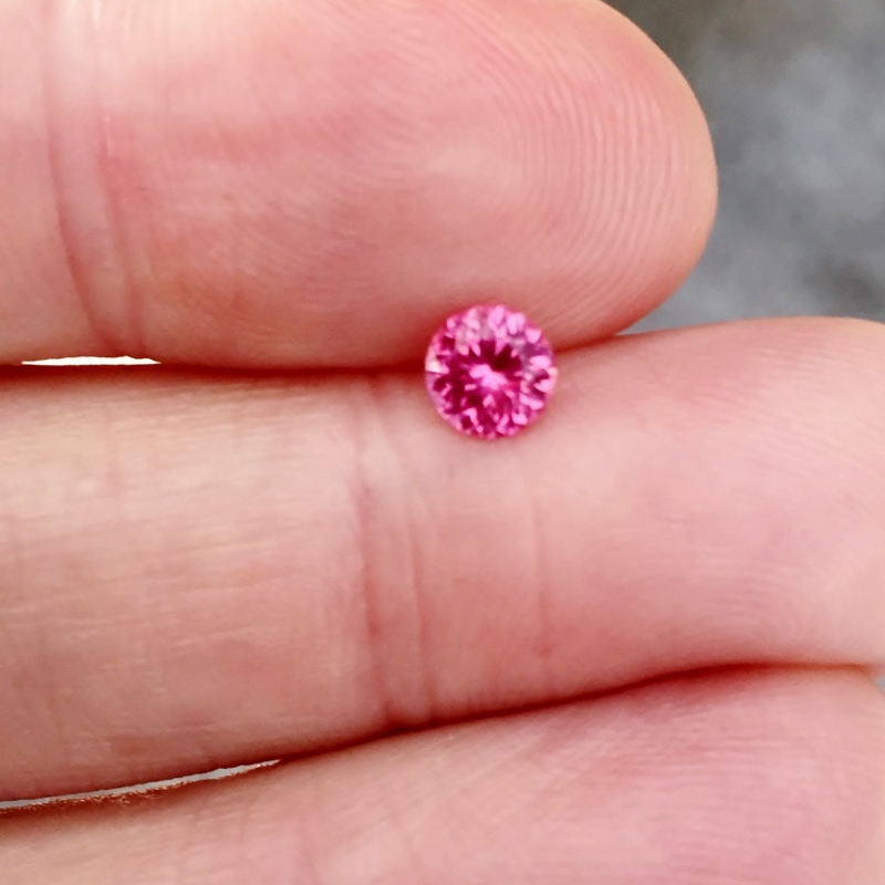 Small Treasure! Hot Pink Color & Bright!  Burmese Spinel   Litnon.com
