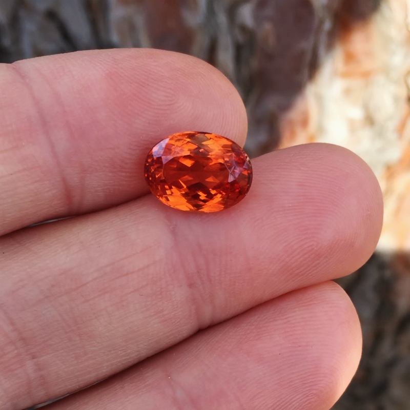 Big and Rare Pyro Spessartite Garnet Tanzania 7.51 ct  Litnon.com