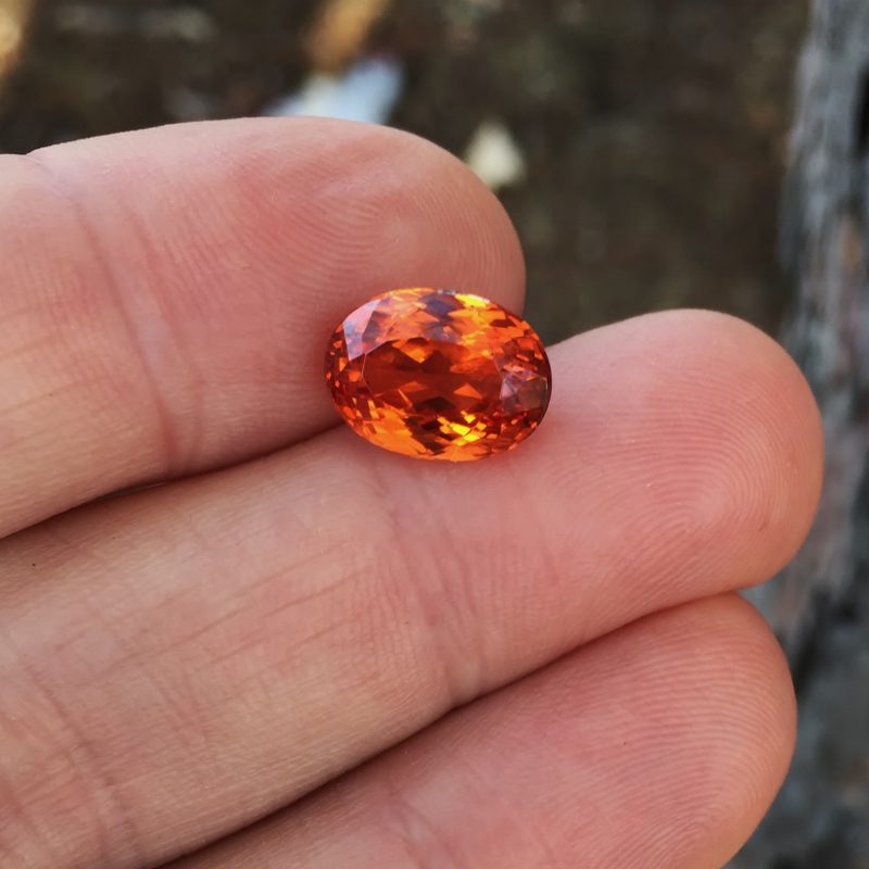 Big & Rare! Pyro Spessartite Garnet Tanzania 7.51 ct  Litnon.com