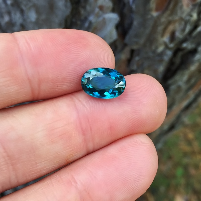 Old Stock! Rare Open C-axis Indicolite Tourmaline Brazil 3.95 ct GLI  Litnon.com