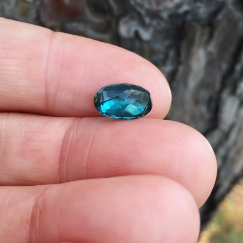 Old Stock! Rare Open C-axis Indicolite Tourmaline Brazil 3.95 ct GLI  Litnon.com