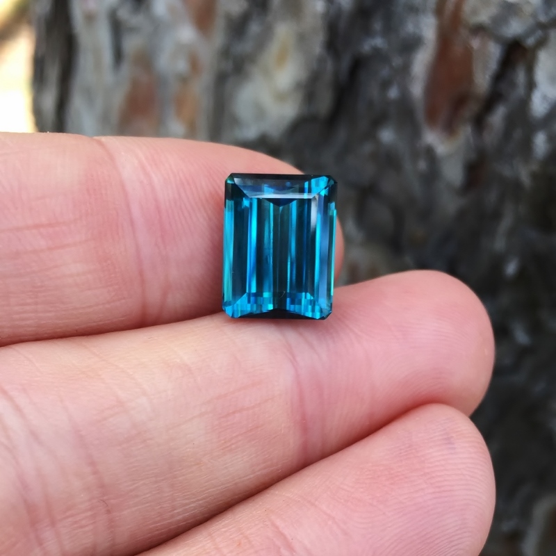 Old Stock! Rare Open C-axis Indicolite Tourmaline Brazil 8.21 ct GLI  Litnon.com