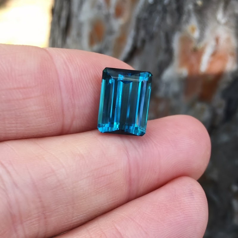 Old Stock! Rare Open C-axis Indicolite Tourmaline Brazil 8.21 ct GLI  Litnon.com