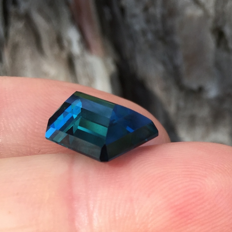 Old Stock Rare Open C-axis Indicolite Tourmaline Brazil 8.21 ct GLI  Litnon.com