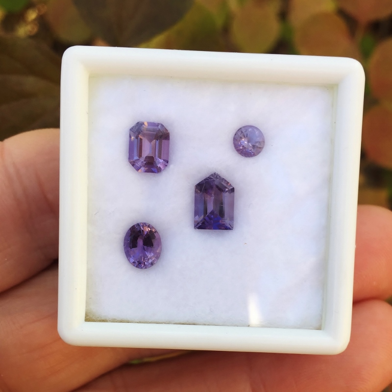 Rare! Natural Purple  Scapolite - Wernerite Lot Tanzania 2.56 ct  Litnon.com