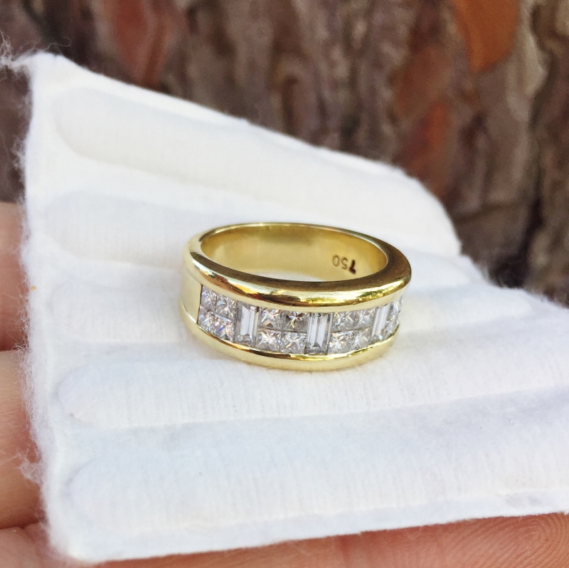 Estate Quality! Channel Set Diamond Band 18kt  Litnon.com