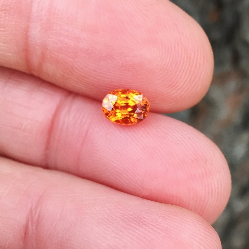 Color & Fire!  Mandarin Spessartite Garnet 1.42 ct  GL Litnon.com