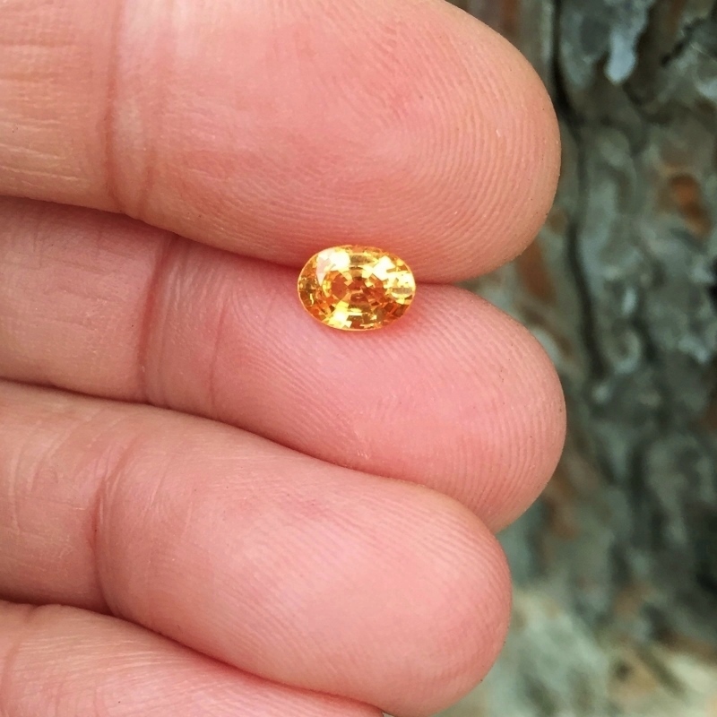 Color & Fire!  Mandarin Spessartite Garnet 1.09 ct  GL Litnon.com