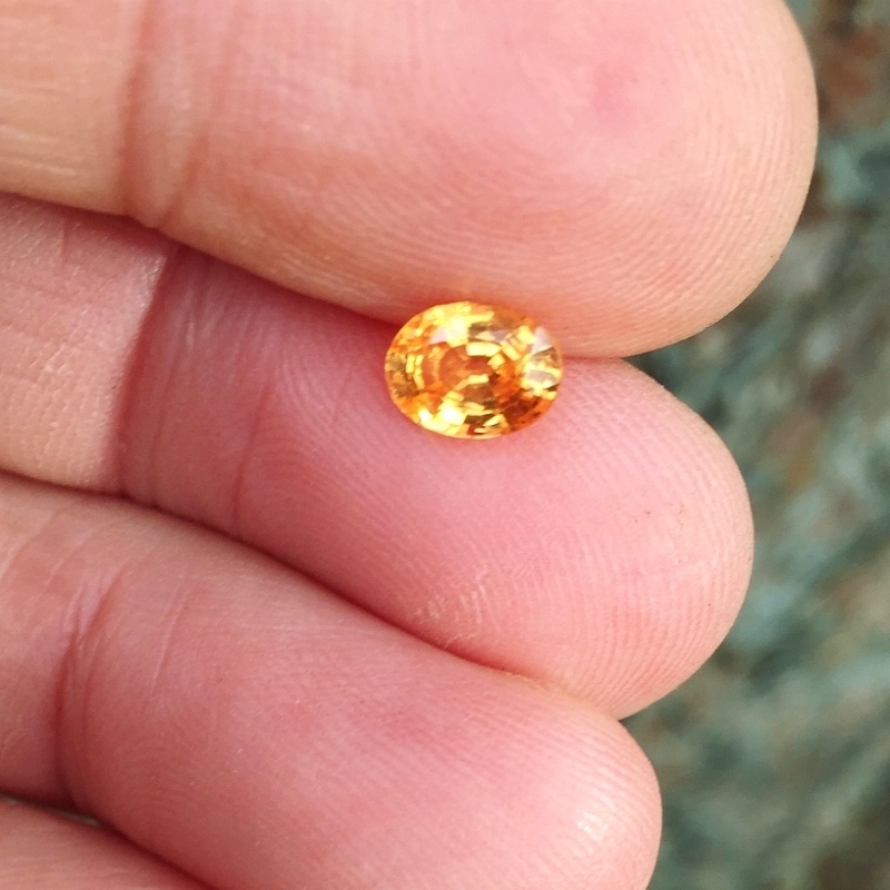 Color & Fire!  Mandarin Spessartite Garnet 1.09 ct  GL Litnon.com