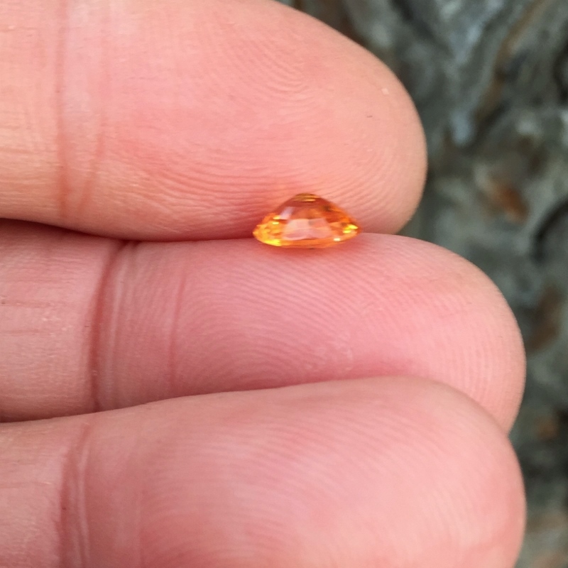 Color & Fire!  Mandarin Spessartite Garnet 1.09 ct  GL Litnon.com