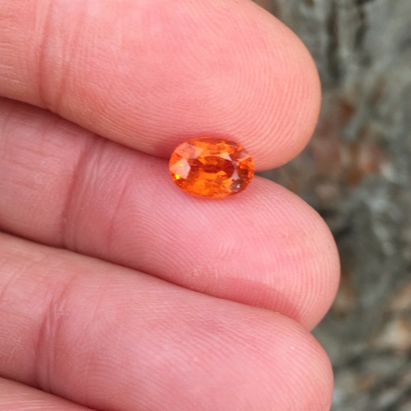 Color and Fire Mandarin Spessartite Garnet 1.76 ct GL Litnon.com