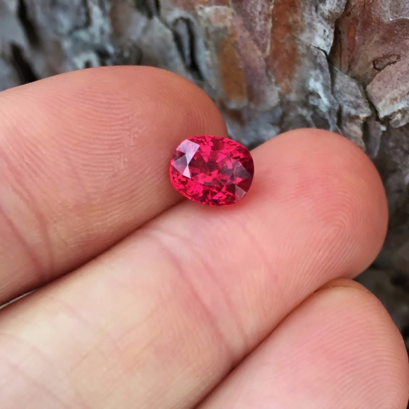  Special Color! Bright Red Pink Burmese Spinel 2.06 ct GL Litnon.com