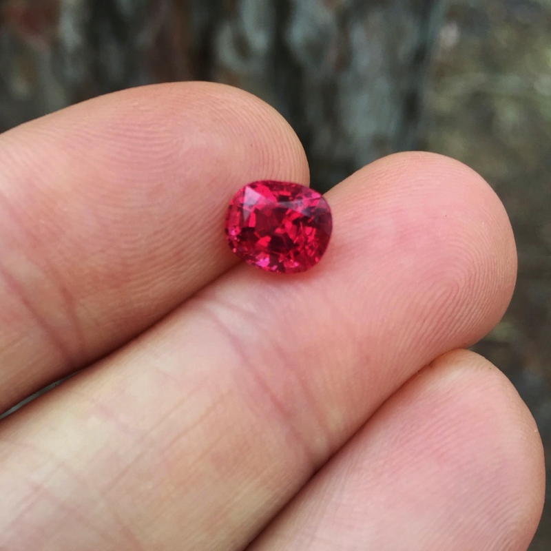  Special Color! Bright Red Pink Burmese Spinel 2.06 ct GL Litnon.com