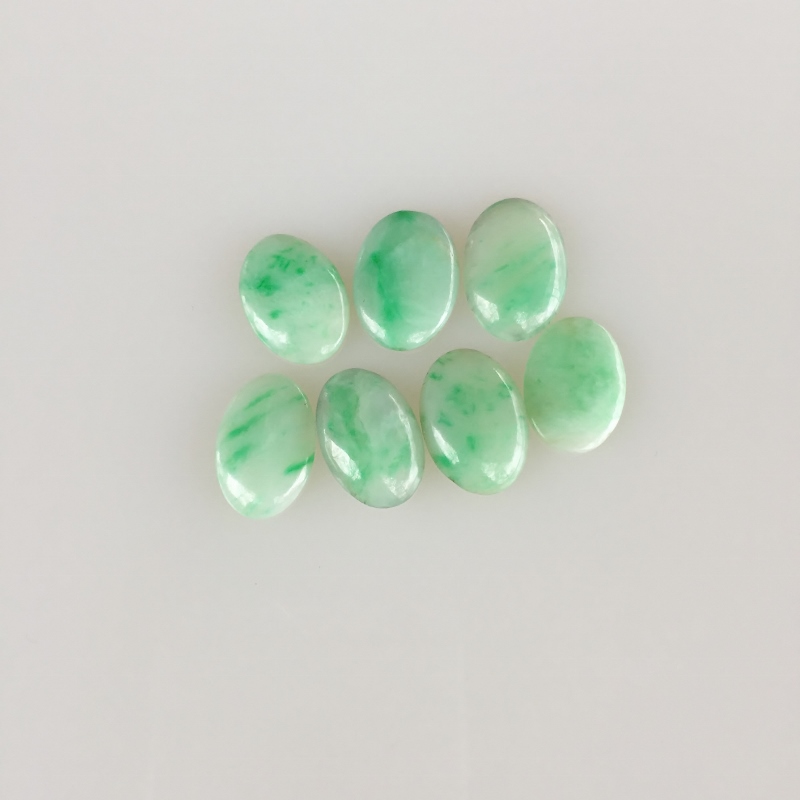 Apple Green Type A Burmese Jadeite Cabochon Set 43.39 ct  Litnon.com
