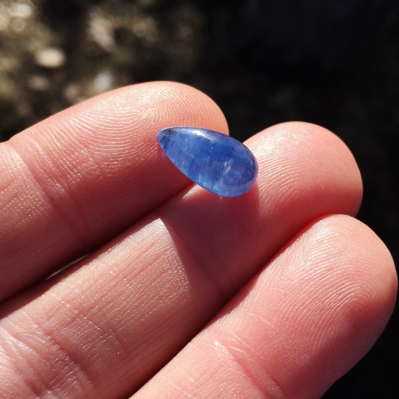  Blue! Natural Ceylon Sapphire Cabochon 5.86 ct   Litnon.com