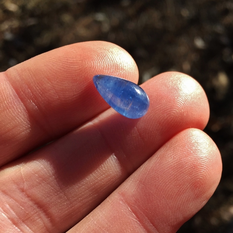  Blue! Natural Ceylon Sapphire Cabochon 5.86 ct   Litnon.com
