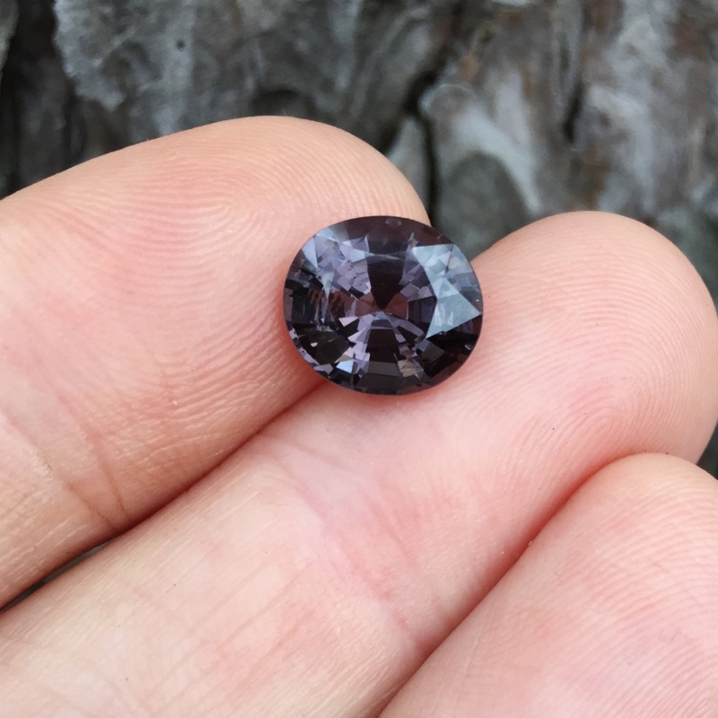 Big! Grayish Purple Natural Spinel Sri Lanka 3.78 ct  Litnon.com
