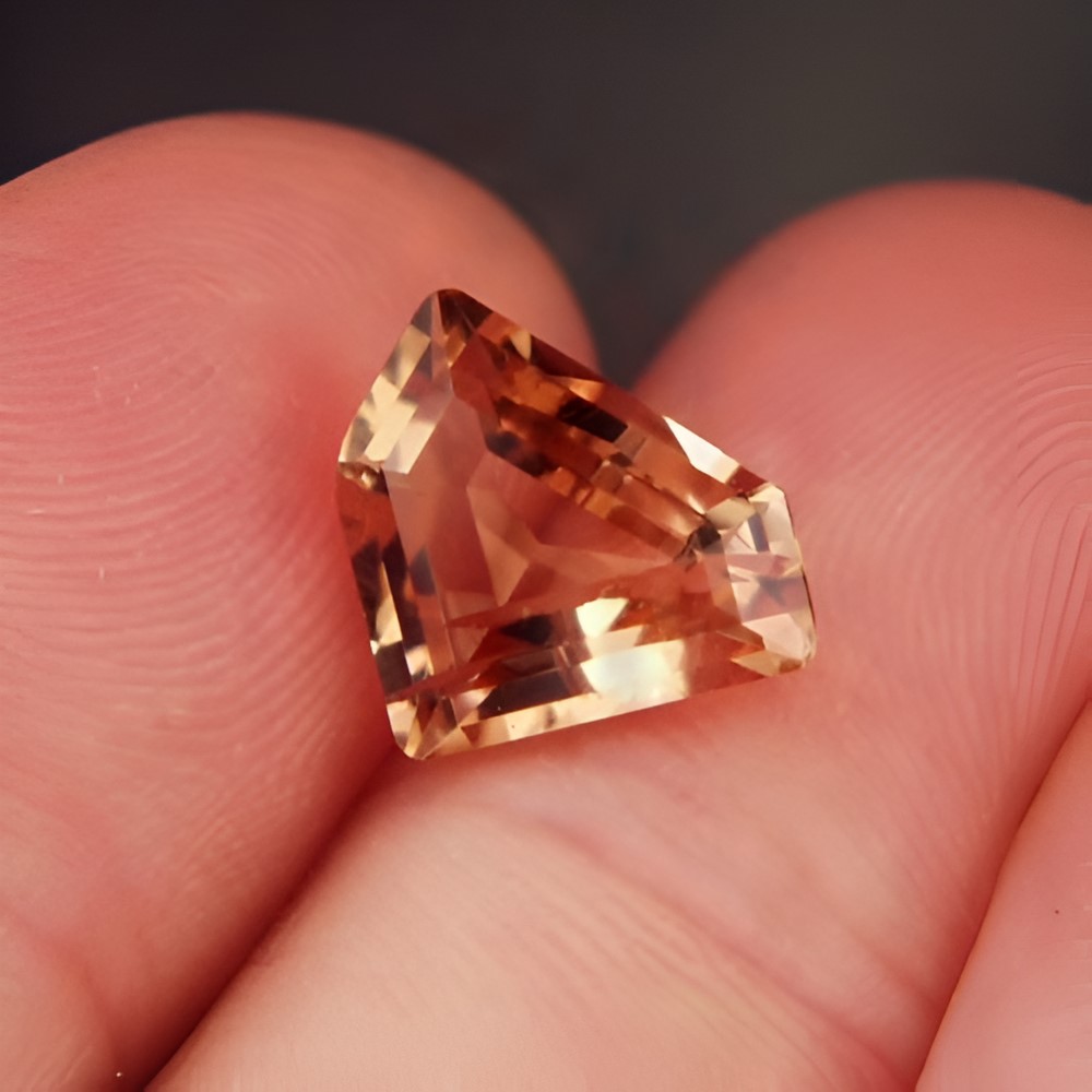  Rare! Peach Golden Precious Topaz Russia 4.51 ct  Litnon.com