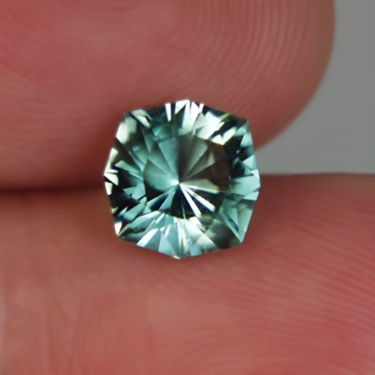 USA Cut! Blue Green Natural  Sunstone Tanzania 2.19 ct GL Litnon.com