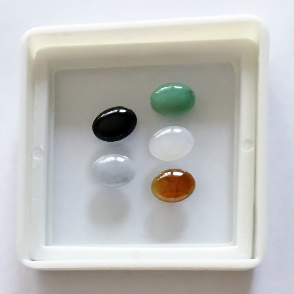 Natural Burmese Type A Jadeite Cabochon Lot 4.47 carats Litnon.com