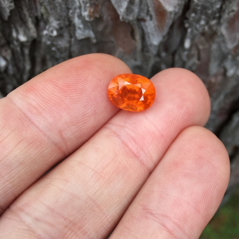 Color and Fire Orange Mandarin Spessartite Garnet 5.10 Carats   Litnon.com