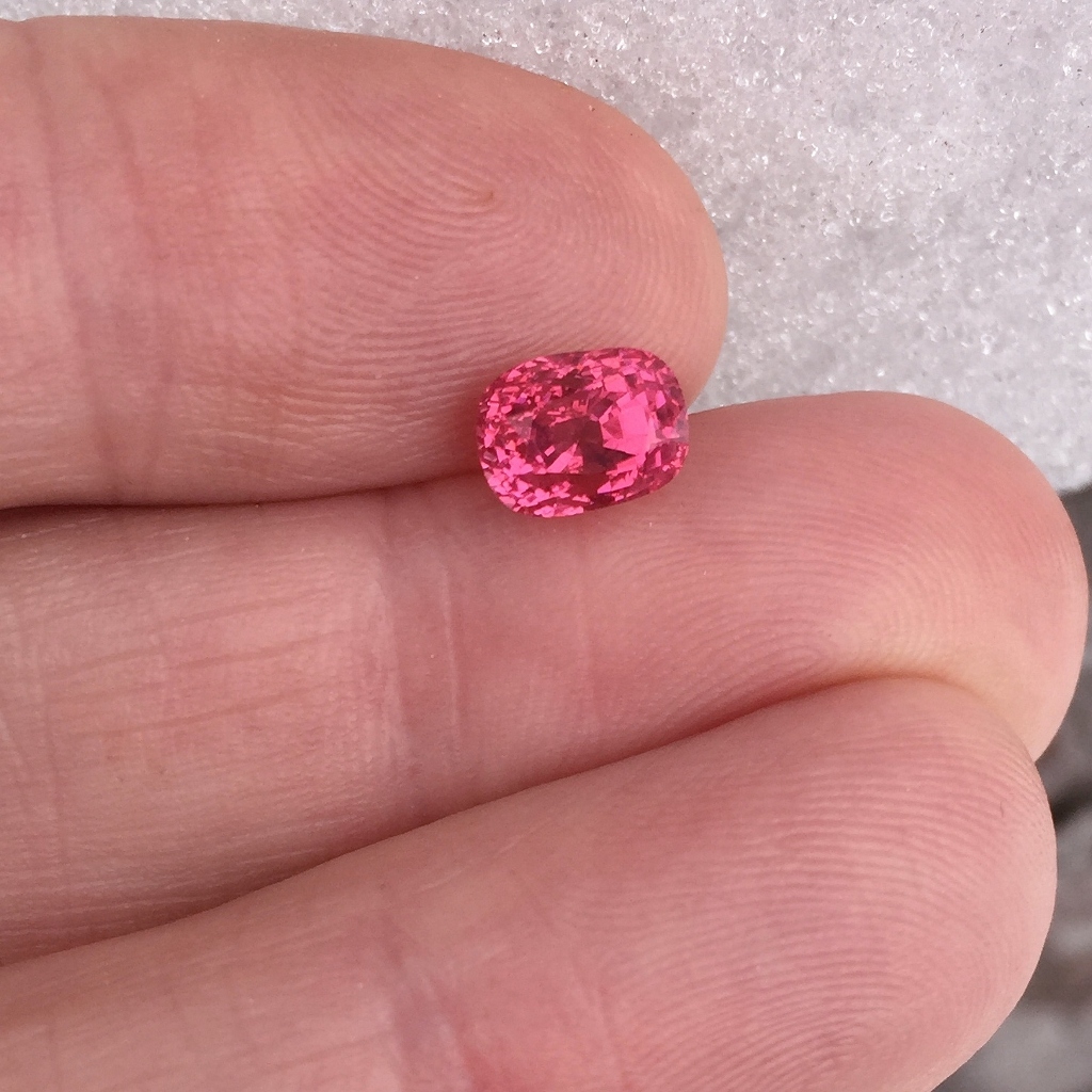  Old Stock Bright Vivid Pink Burmese Spinel 2.74 Carats Litnon.com
