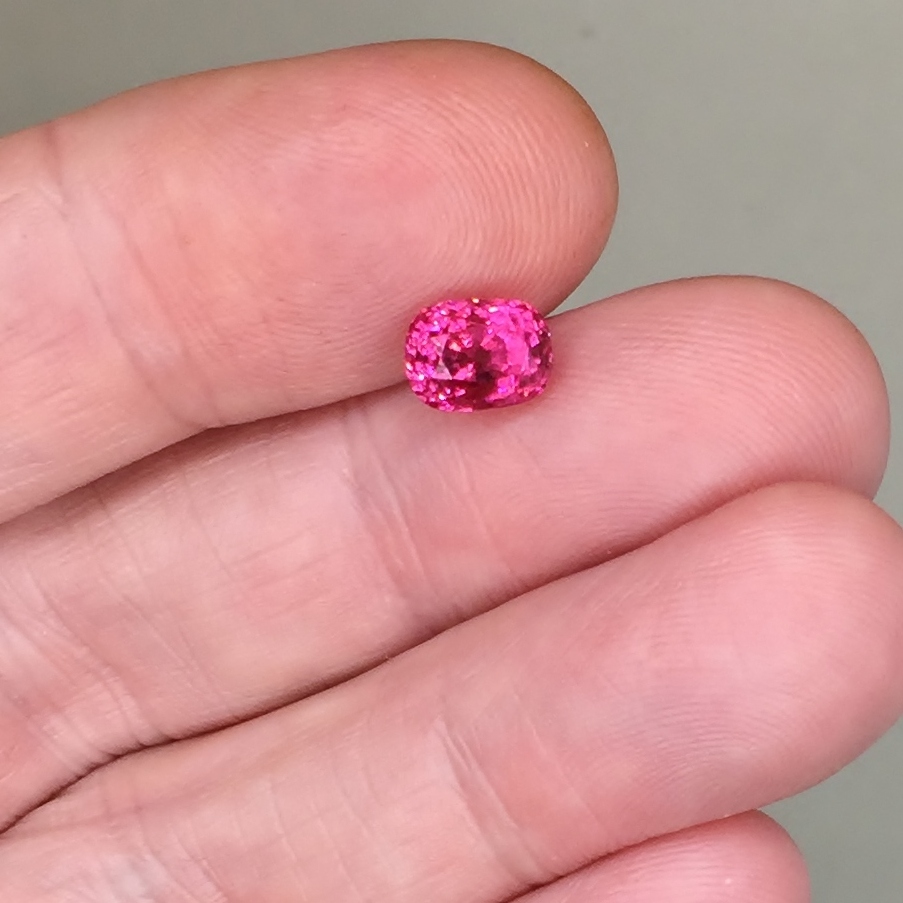  Old Stock Bright Vivid Pink Burmese Spinel 2.74 Carats Litnon.com