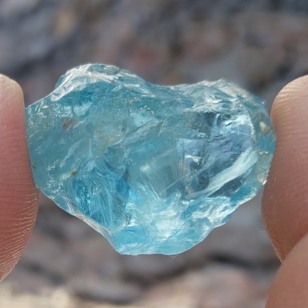 Strong Blue Premium Brazil Aquamarine Facet Rough 49.28 Carats  Litnon.com