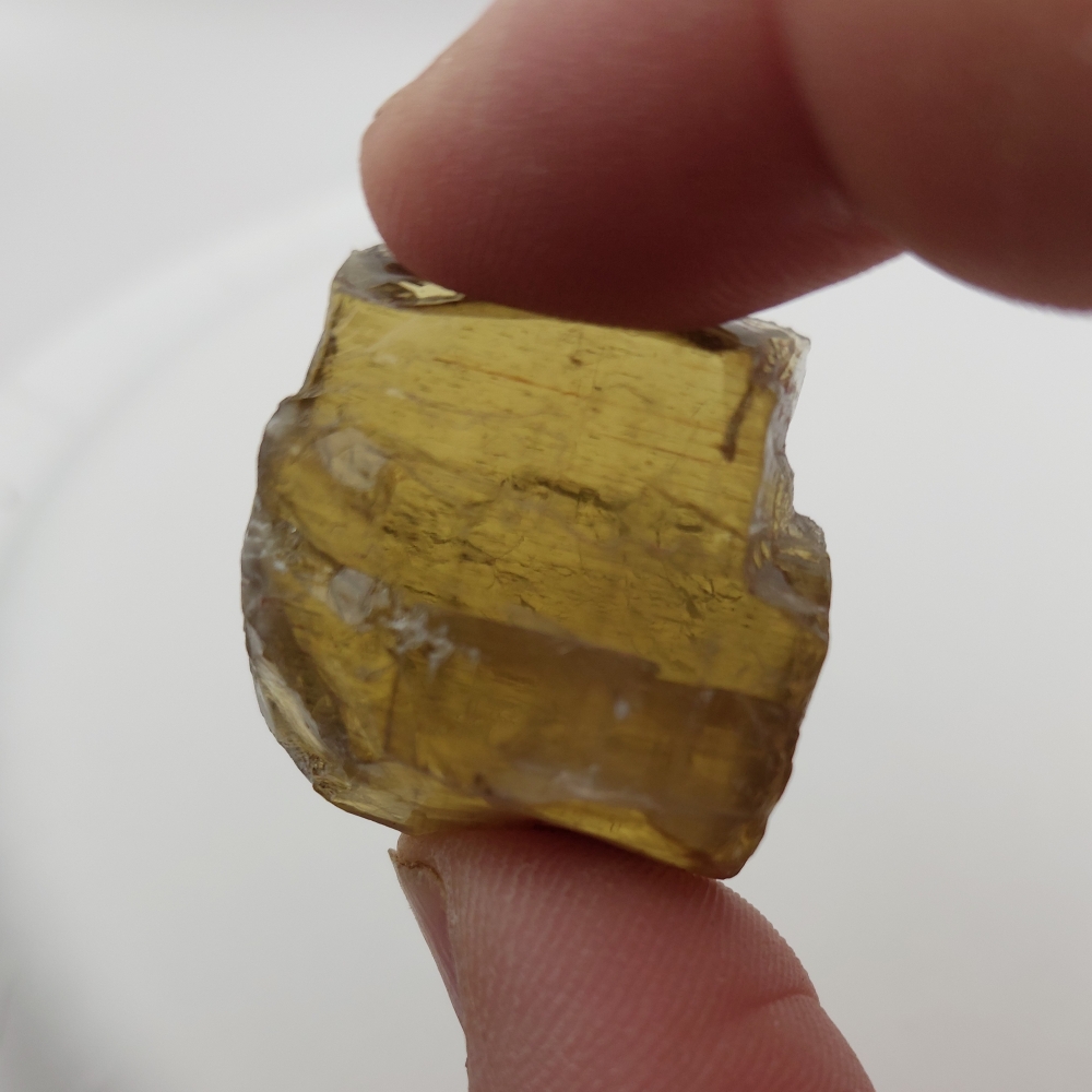 Rare Golden Apatite Rough Madagascar 96.79 Carats Litnon.com