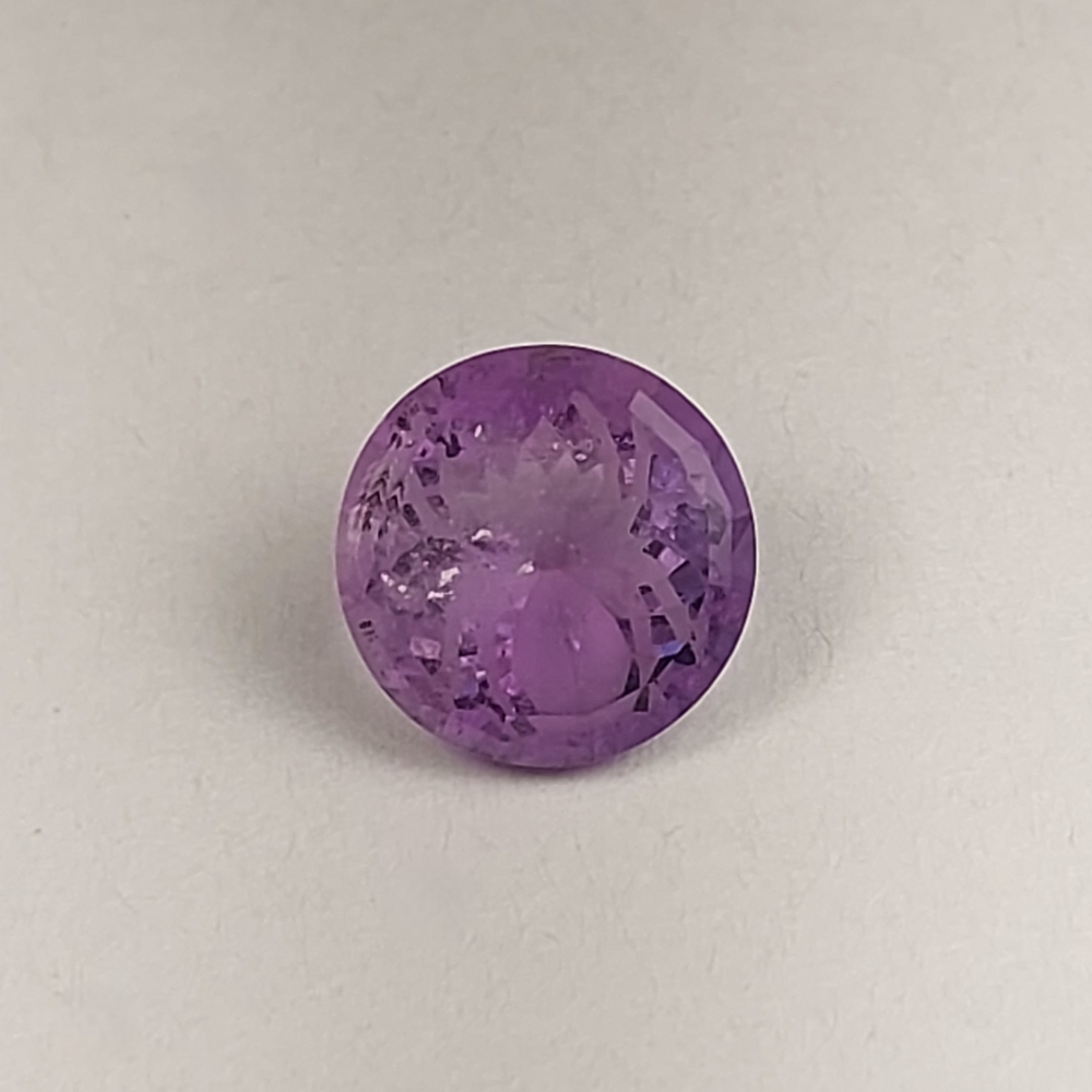 Unique Spider Amethyst | Custom Pavilion Etching 4.37 ct  Litnon.com