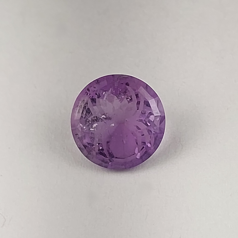 Unique Spider Amethyst | Custom Pavilion Etching 4.37 ct  Litnon.com