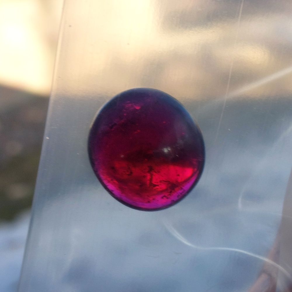 Old Stock Natural Brazil Rubellite Tourmaline Cab 21.02 Carats Litnon.com