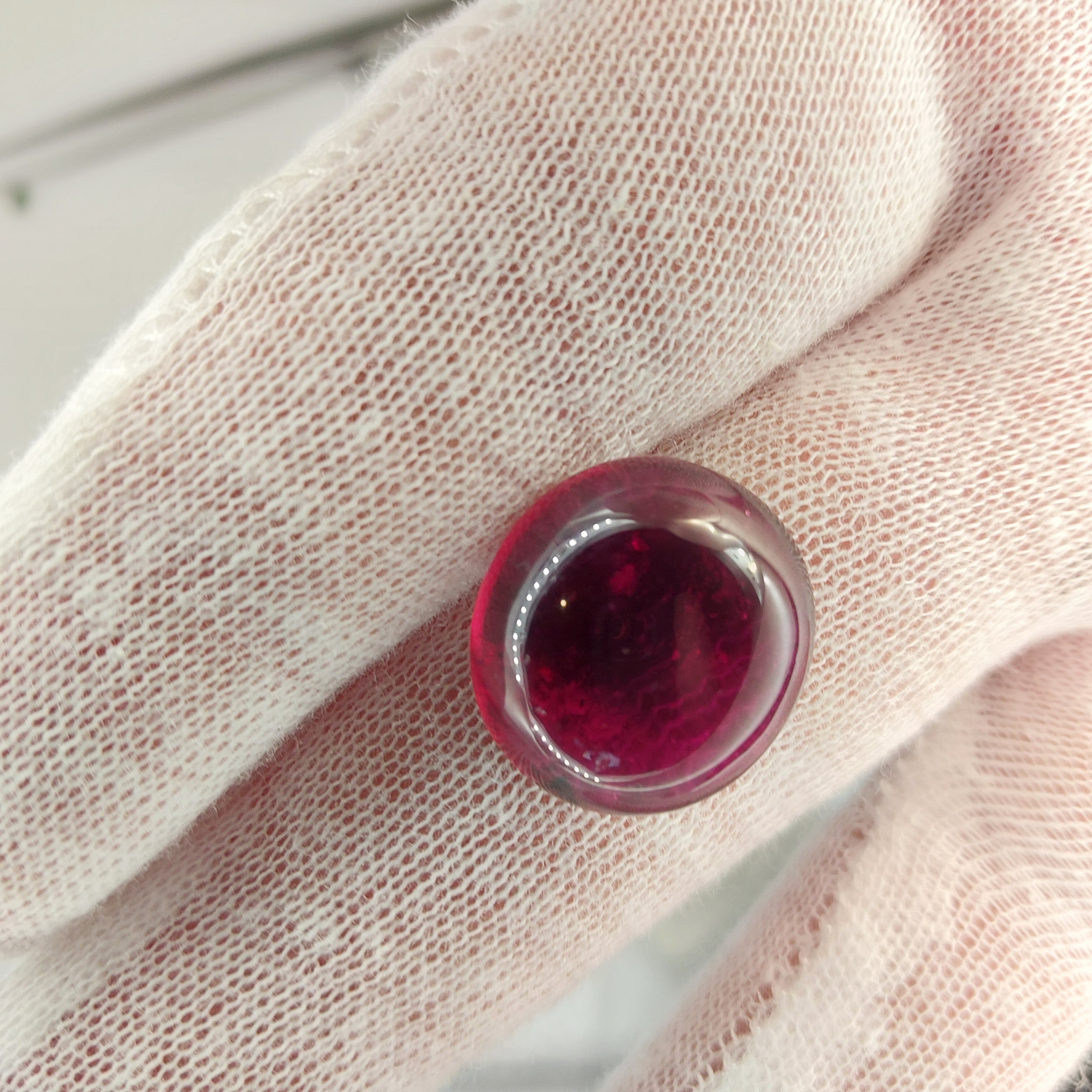 Old Stock Natural Brazil Rubellite Tourmaline Cab 21.02 Carats Litnon.com