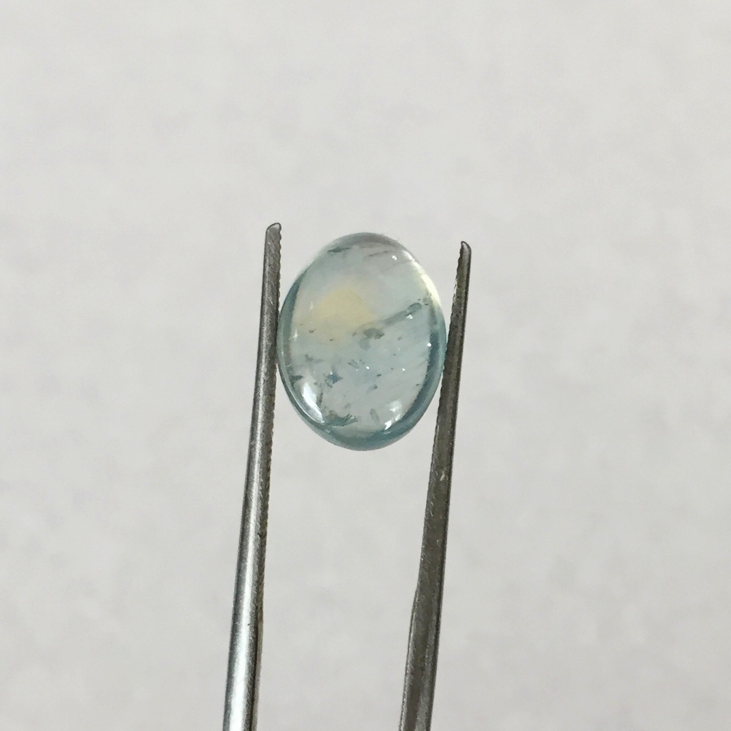 Big And Pretty and Natural Montana Sapphire Cabochon 5.43 Carats  Litnon.com