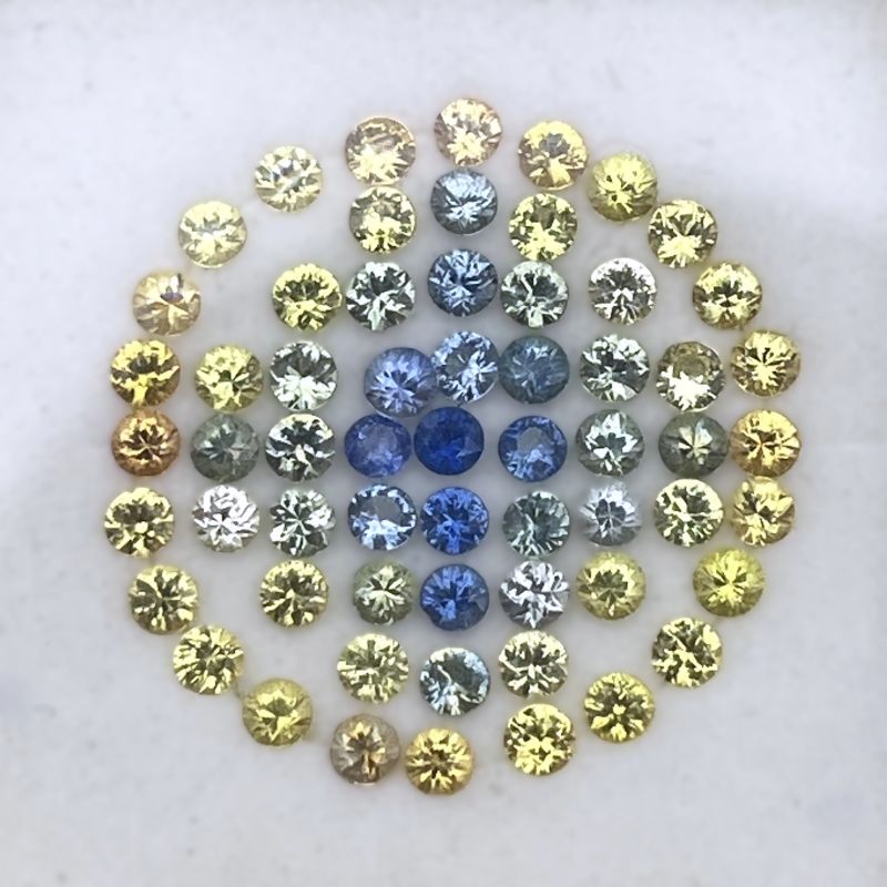 Pretty Montana Sapphire Multi - Color Suite 3.66 Carats Litnon.com